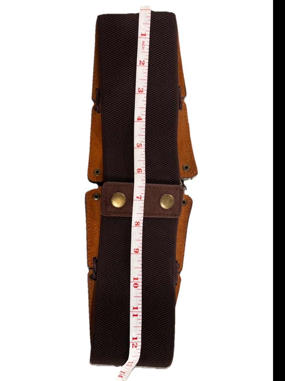 Wide Brown Stretch Corset Belt Boho Festival Waist Belt